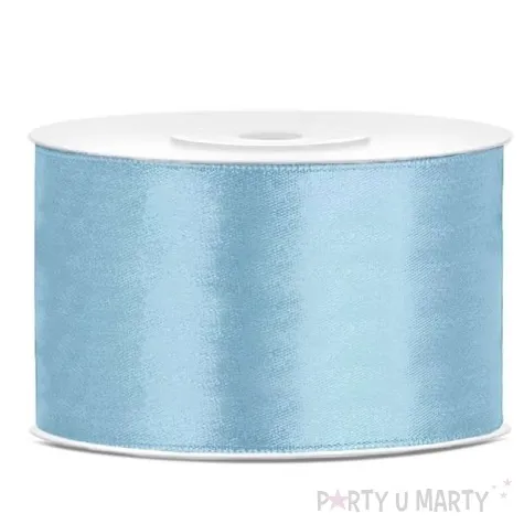 tasiemka satynowa blekitna jasna 38 mm 25 m