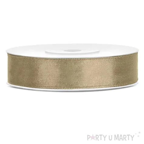 tasiemka satynowa cappucino 12 mm 25 m