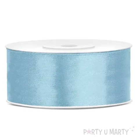 tasiemka satynowa classic blekitna jasna partydeco 25 mm 25 m