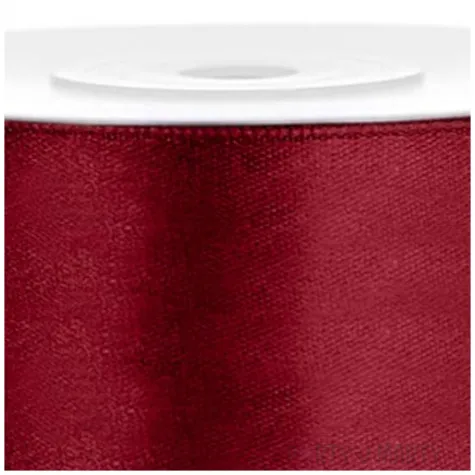 tasiemka satynowa classic bordowa partydeco 25 mm 25 m