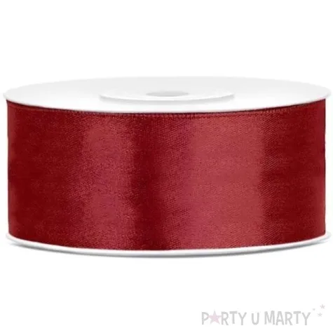 tasiemka satynowa classic bordowa topgift 60 mm 60 m