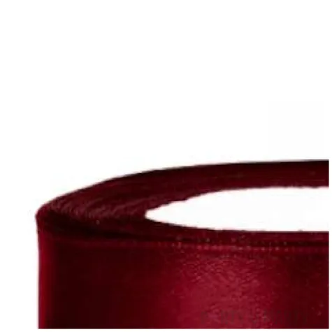 tasiemka satynowa classic bordowy partydeco 12 mm 25 m