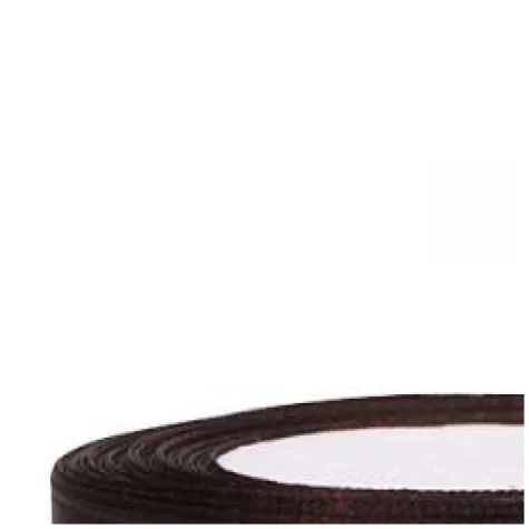 tasiemka satynowa classic brazowa partydeco 6 mm 25 m