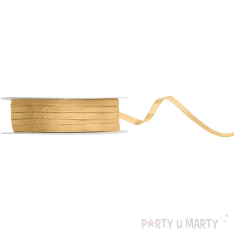 tasiemka satynowa classic brzoskwiniowy jasny partydeco 3 mm 50 m