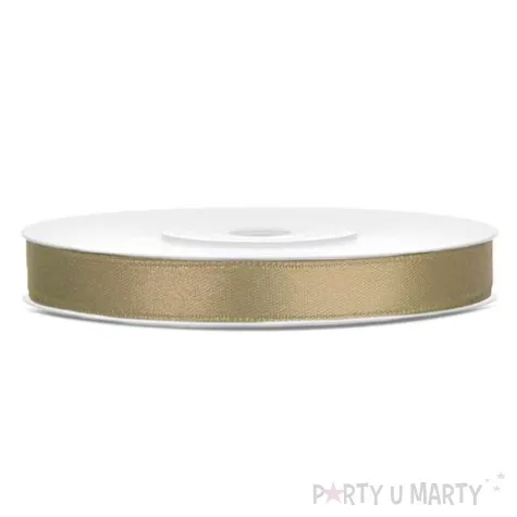 tasiemka satynowa classic cappucino partydeco 6 mm 25 m