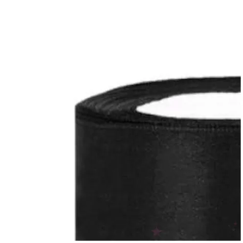 tasiemka satynowa classic czarna partydeco 38 mm 25 m