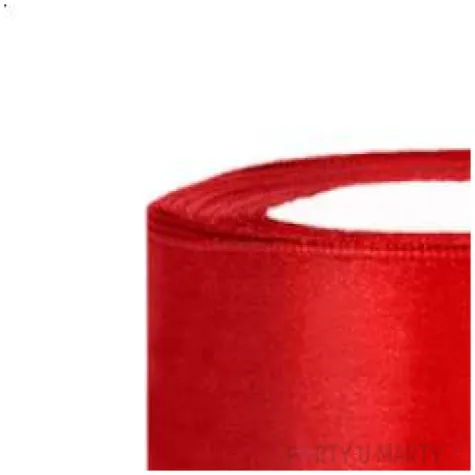 tasiemka satynowa classic czerwony partydeco 38 mm 25 m