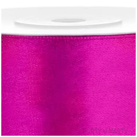 tasiemka satynowa classic fuksja partydeco 25 mm 25 m