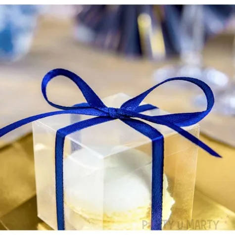 tasiemka satynowa classic granatowa partydeco 6 mm 25 m