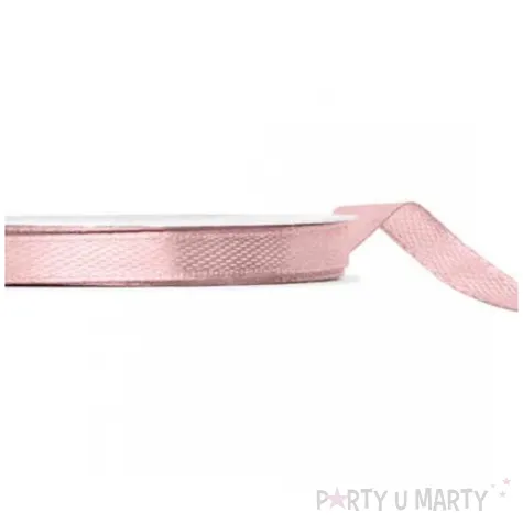 tasiemka satynowa classic jasny brudny roz partydeco 6 mm 100 m