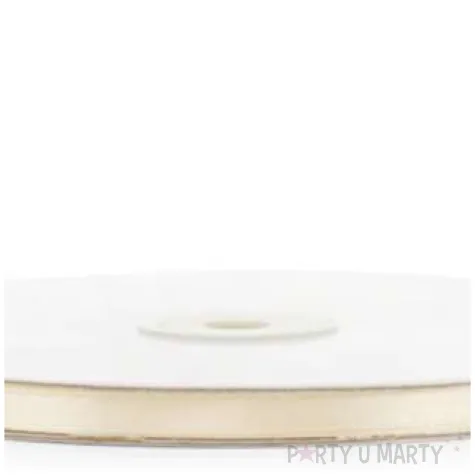 tasiemka satynowa classic kremowa partydeco 6mm 100m