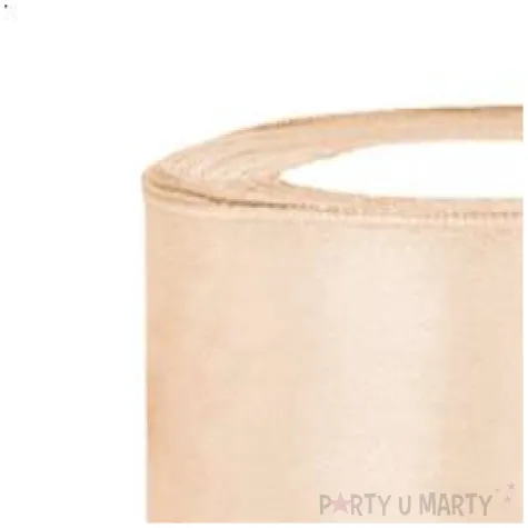 tasiemka satynowa classic kremowy partydeco 50 mm 25 m