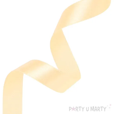 tasiemka satynowa classic kremowy partypal 25 mm 23 m