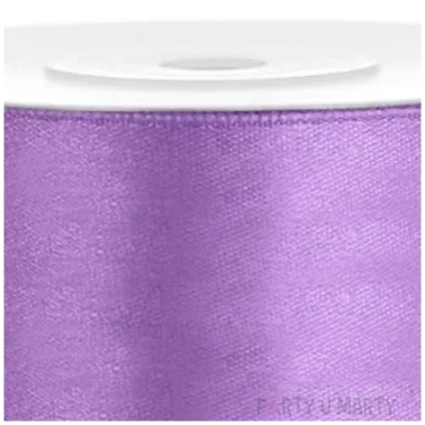 tasiemka satynowa classic lawendowy partydeco 25 mm 25 m