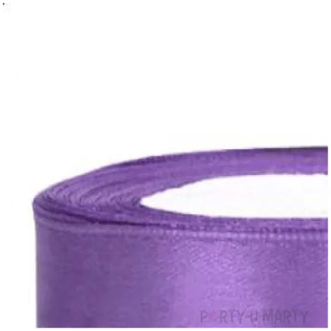 tasiemka satynowa classic liliowa partydeco 25 mm 25 m