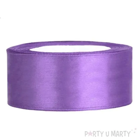 tasiemka satynowa classic liliowa partydeco 25 mm 25 m