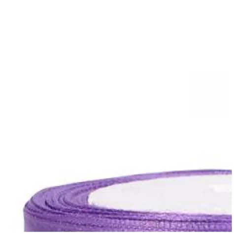 tasiemka satynowa classic liliowa partydeco 6 mm 25 m