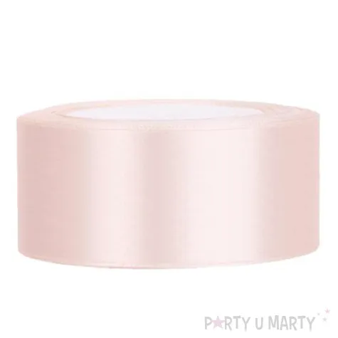 tasiemka satynowa classic lososiowa jasna partydeco 25 mm 25 m