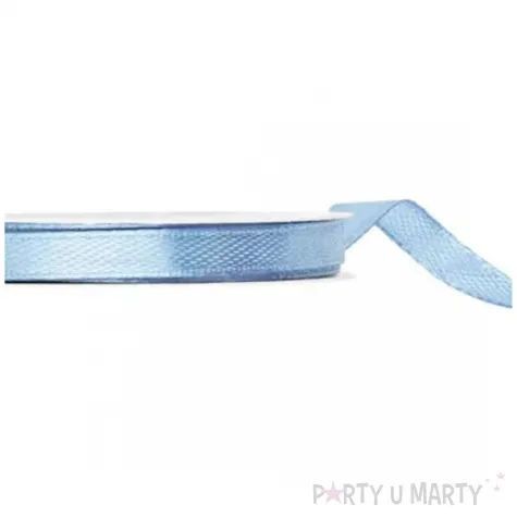 tasiemka satynowa classic mglisty niebieski partydeco 6 mm 25 m