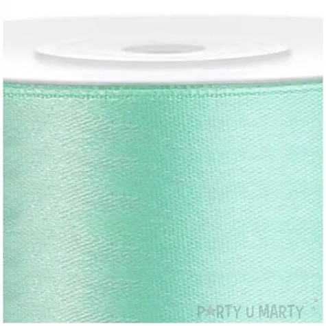 tasiemka satynowa classic mietowa partydeco 25 mm 25 m