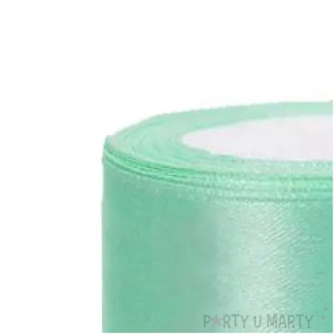 tasiemka satynowa classic mietowa partydeco 38 mm 25 m