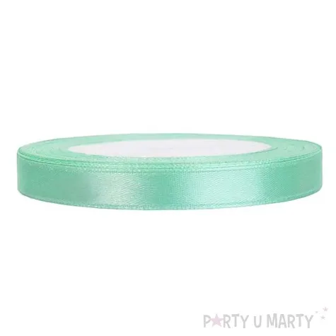 tasiemka satynowa classic mietowa partydeco 6 mm 25 m