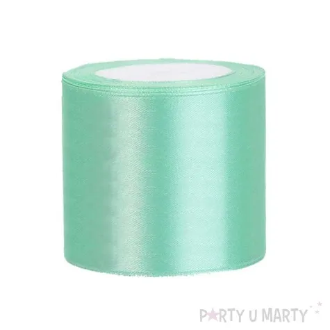 tasiemka satynowa classic mietowa partydeco 75 mm 25 m