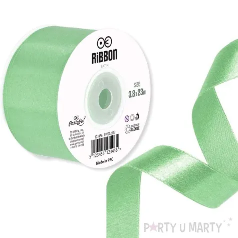 tasiemka satynowa classic mietowy partypal 38 mm 23 m