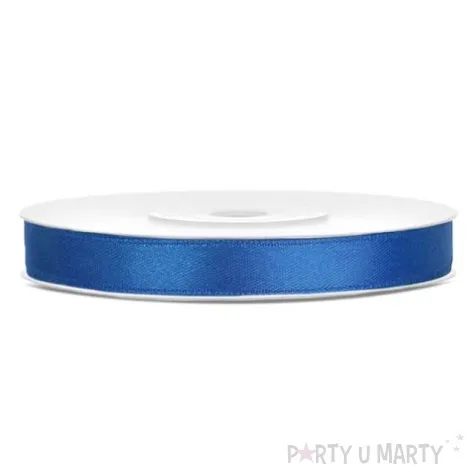 tasiemka satynowa classic niebieska krolewska partydeco 6 mm 25 m
