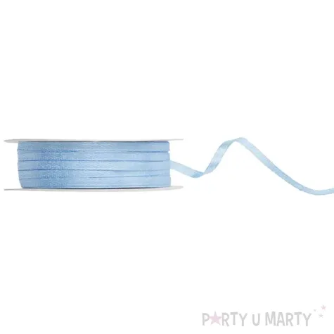 tasiemka satynowa classic niebieski mglista jasny partydeco 3 mm 50 m