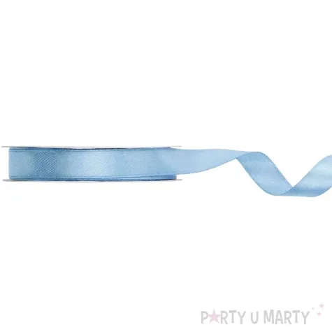tasiemka satynowa classic niebieski mglisty jasny partydeco 12 mm 25 m
