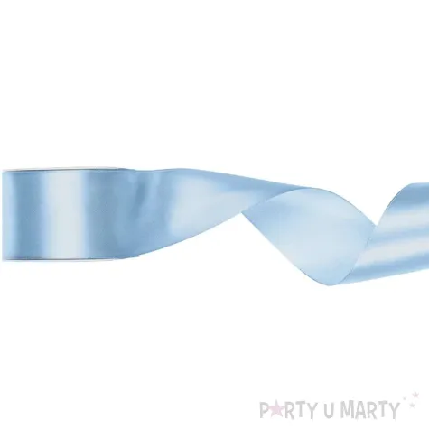 tasiemka satynowa classic niebieski mglisty jasny partydeco 50 mm 25 m