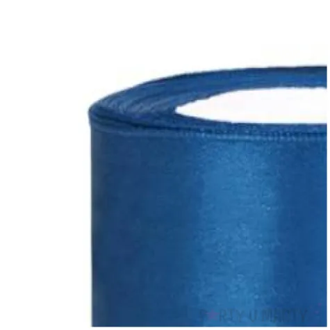 tasiemka satynowa classic niebieski partydeco 50 mm 25 m