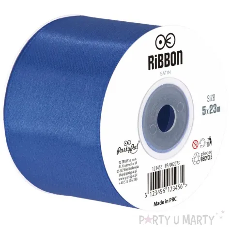 tasiemka satynowa classic niebieski partypal 50 mm 23 m