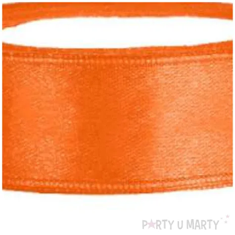 tasiemka satynowa classic pomaranczowy partydeco 12 mm 25 m