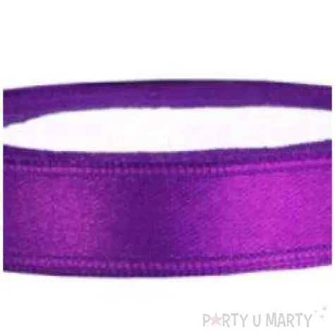 tasiemka satynowa classic purpurowa partydeco 6 mm 25 m