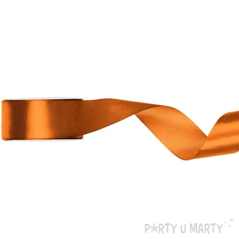 tasiemka satynowa classic rdzawy partydeco 25 mm 25 m
