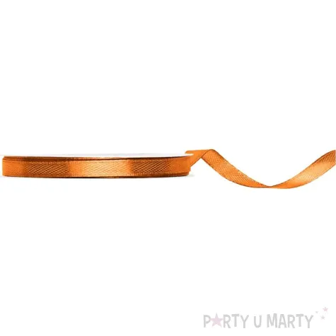 tasiemka satynowa classic rdzawy partydeco 6 mm 25 m