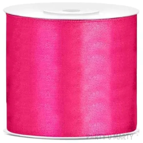 tasiemka satynowa classic rozowa ciemna partydeco 75 mm 25 m