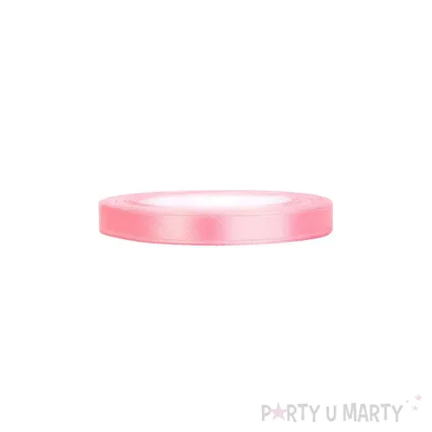 tasiemka satynowa classic rozowa jasna partydeco 6 mm 25 m