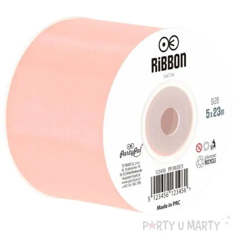 tasiemka satynowa classic rozowe zloto partypal 50 mm 23 m
