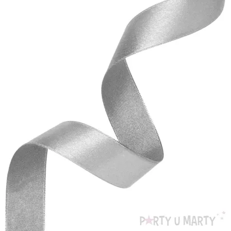 tasiemka satynowa classic szary partypal 25 mm 23 m