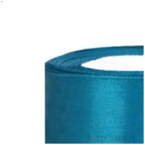 tasiemka satynowa classic turkusowa partydeco 38 mm 25 m