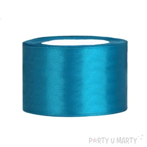 tasiemka satynowa classic turkusowa partydeco 38 mm 25 m