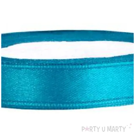 tasiemka satynowa classic turkusowa partydeco 6 mm 25 m