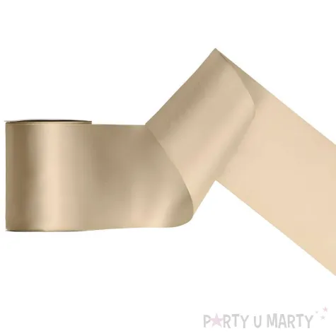 tasiemka satynowa classic wstazka dekoracja na wesele komunie urodziny zloty 10 cm 25 m