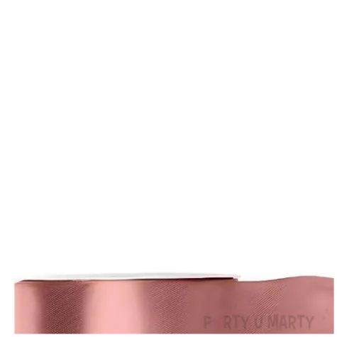 tasiemka satynowa classic wstazka dekoracja na wesele urodziny brudny roz 2 5 cm 25 m