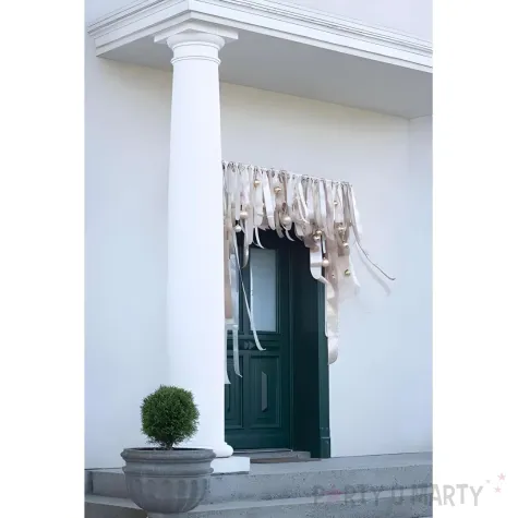 tasiemka satynowa classic wstazka dekoracja na wesele urodziny brzoskwiniowy 5 cm 25 m