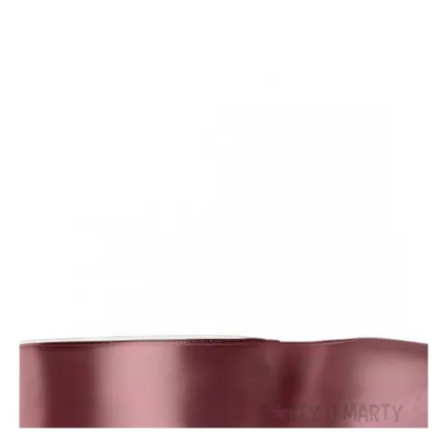 tasiemka satynowa classic wstazka dekoracja na wesele urodziny ciermny brudny roz 5 cm 25 m