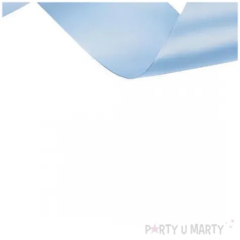 tasiemka satynowa classic wstazka dekoracja na wesele urodziny niebieski 5 cm 25 m